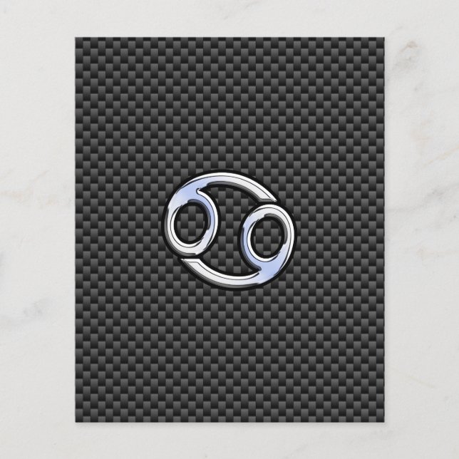 Cancerzodiaksymbol Kolkolsfiberutskrift Flygblad (Framsidan)