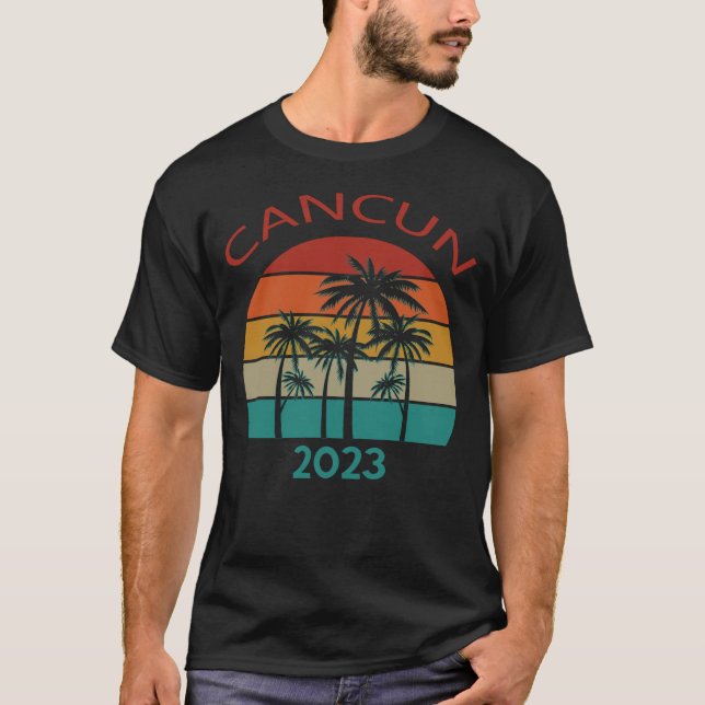 Cancun 2023 Mexico Summer Family Couple Matching H T Shirt (Framsida)