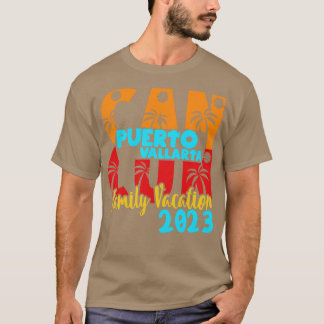 Cancun 2023 Puerto Vallarta, sommarfamiljepar M T Shirt