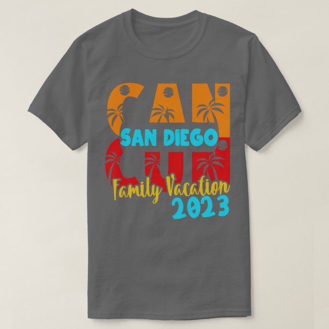 Cancun 2023 San Diego, sommarfamilj, par Matchin T Shirt (Design framsida)
