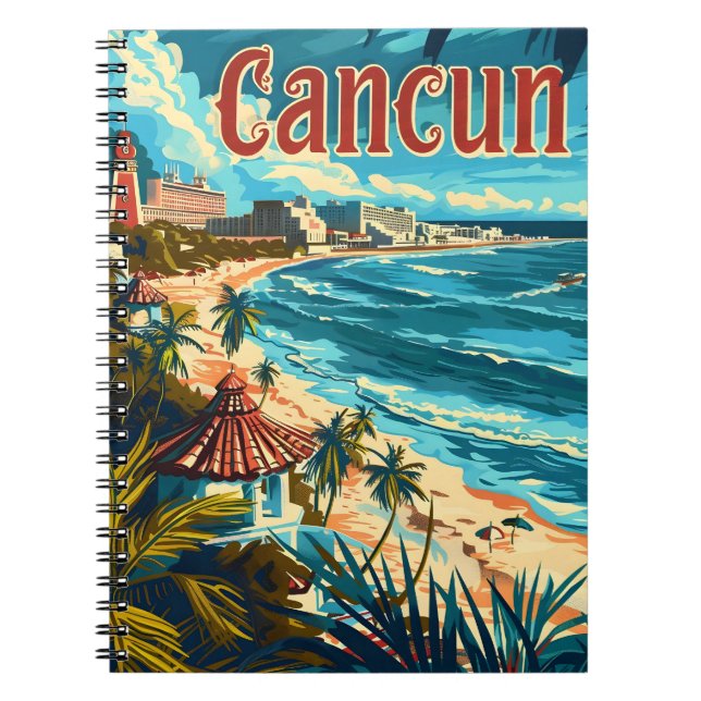 Cancun Beach Anteckningsbok (Framsidan)