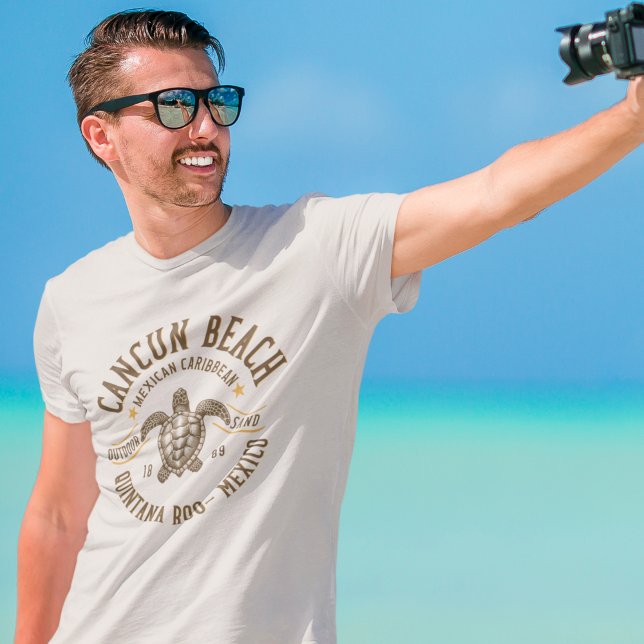 Cancun Beach Mexico | Paradise Mexican Caribbean T Shirt (Skapare uppladdad)