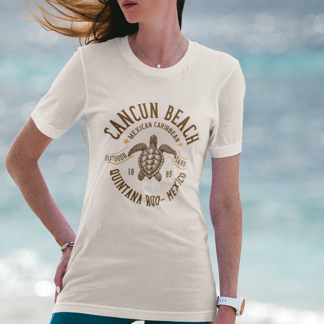 Cancun Beach Mexico | Paradise Mexican Caribbean T Shirt (Skapare uppladdad)