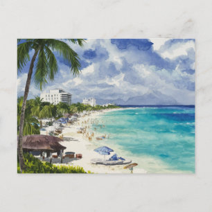 Cancun Beach Mexiko Vykort