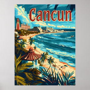Cancun Beach Poster