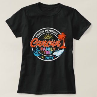 Cancun Family Resa 2024 Skapar Memorials Family Va T Shirt