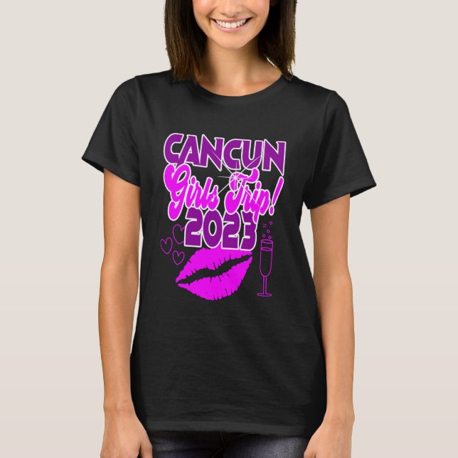 Cancun Girls Resa 2023, semestergrupp vår T Shirt (Framsida)
