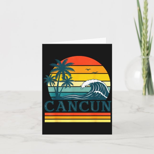 Cancun Holiday Christmas Trip Vacation Matching  Kort (Framsida)