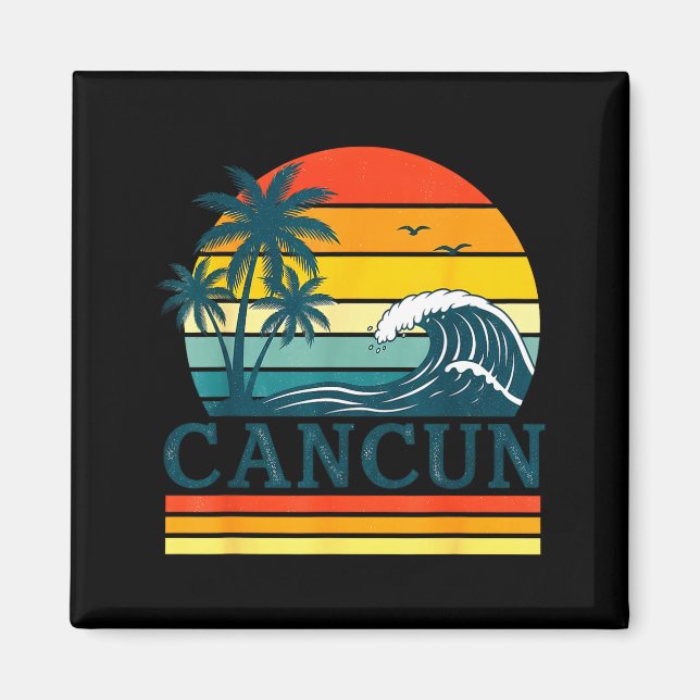 Cancun Holiday Christmas Trip Vacation Matching  Magnet (Framsidan)