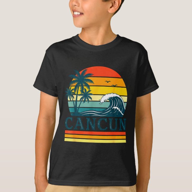 Cancun Holiday Christmas Trip Vacation Matching  T Shirt (Framsida)