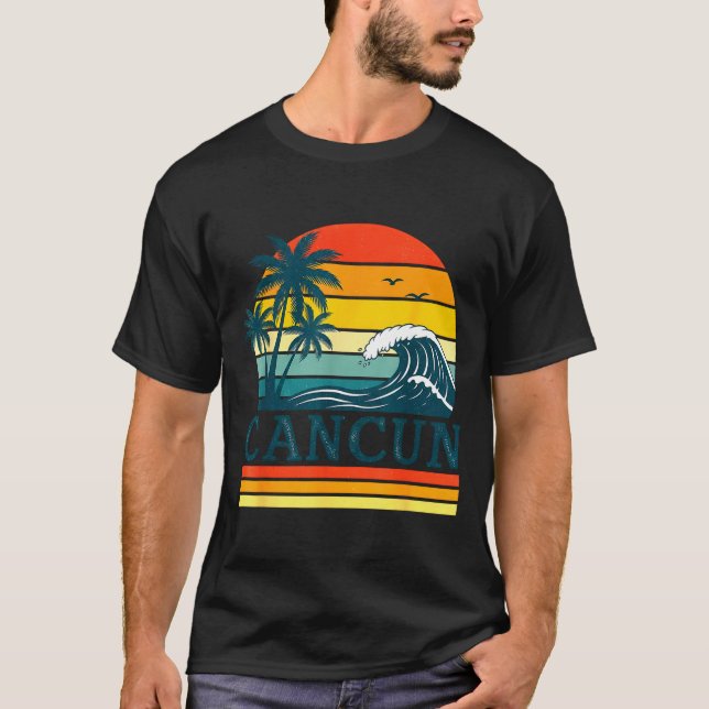 Cancun Holiday Christmas Trip Vacation Matching  T Shirt (Framsida)