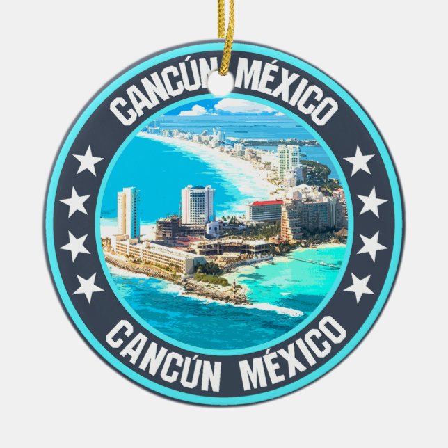Cancún Julgransprydnad Keramik (Framsidan)