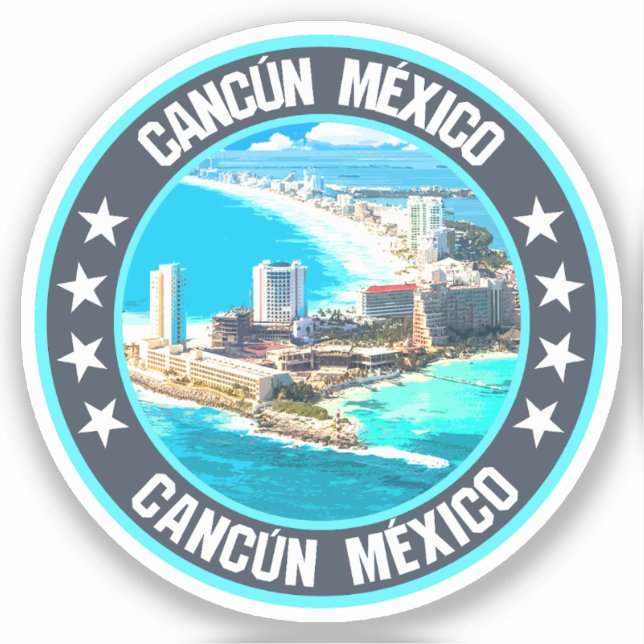 Cancún Klistermärken (Framsida)
