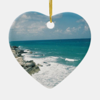 Cancun kusten julgransprydnad keramik