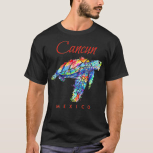 Cancun Meico Watercolor Sea Turtle Pullover T Shirt