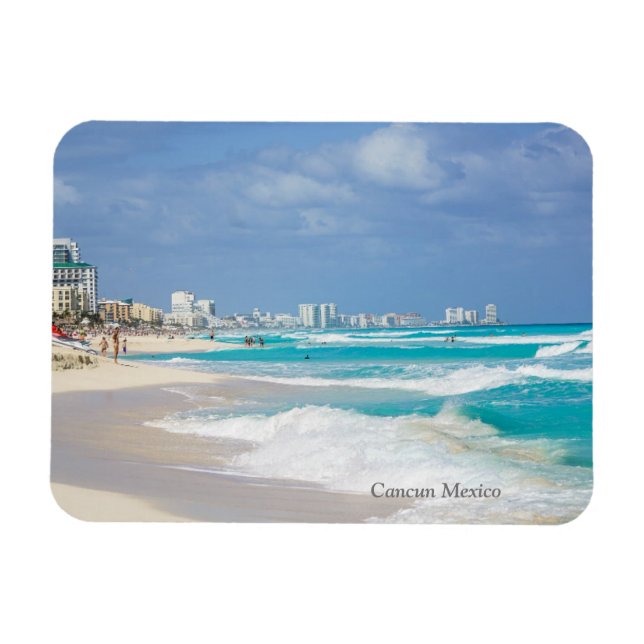 Cancun Mexico Beach Magnet (Horisontell)