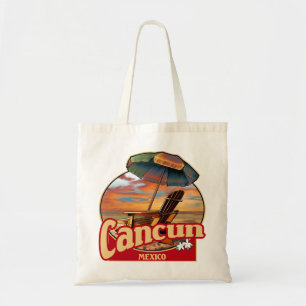 Cancun Mexico Beach Scene Design Tygkasse
