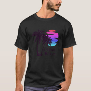 Cancun Mexico Beach Sommaravacation Handflatan Trä T Shirt