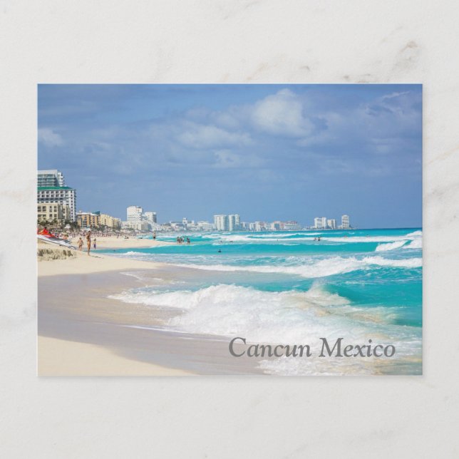 Cancun Mexico Beach Vykort (Framsida)
