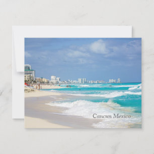 Cancun Mexico Beach-vykort Kort