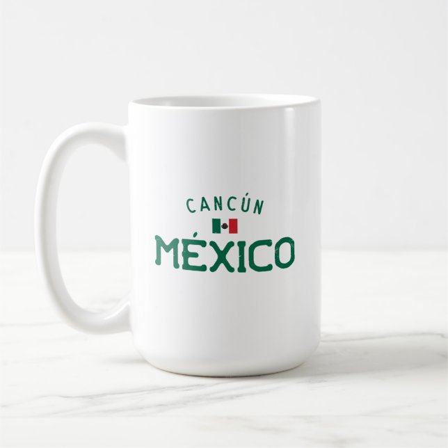 Cancún México (Cancun Mexiko) Kaffemugg (Vänster)