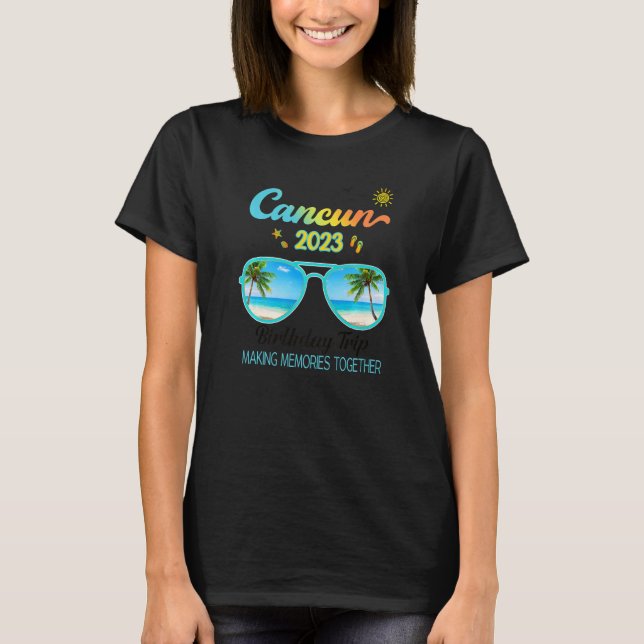Cancun Mexico Family Trip 2023 Outfit Premium_7 T Shirt (Framsida)