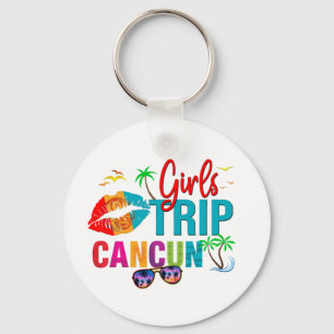 Cancun Mexico Girls Resa Colorful Vacations Nyckelring