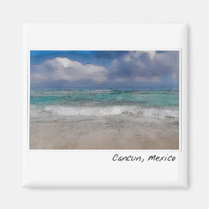 Cancun Mexico Ocean Beach Magnet