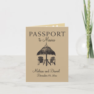 Cancun Mexico Passport Spara datum meddelande