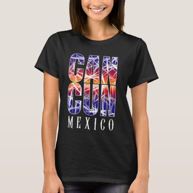 Cancun Mexico Resort Family Vacations Souvenir T Shirt (Framsida)
