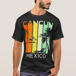 Cancun Mexico Retro Mexican Vacation Sommar Resa 2 T Shirt