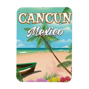 Cancun Mexico-stranden poster Magnet