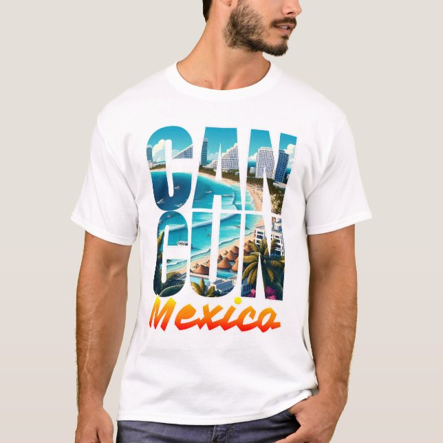 Cancun, mexico t shirt (Framsida)