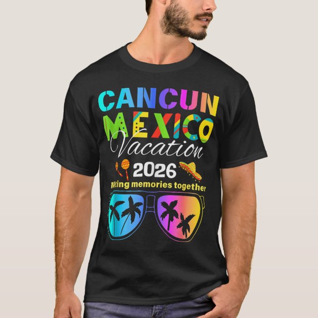 Cancun Mexico Vacation Beach T Shirt (Framsida)