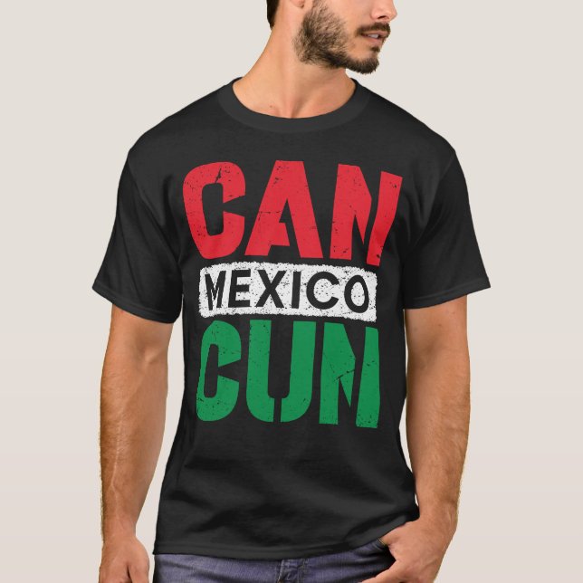 Cancun Mexico Vacation Souvenir 2023 Bech-sommaren T Shirt (Framsida)
