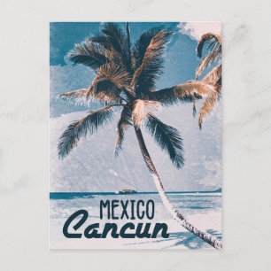 Cancun Mexico Vintage stil poster konst Helg Vykort