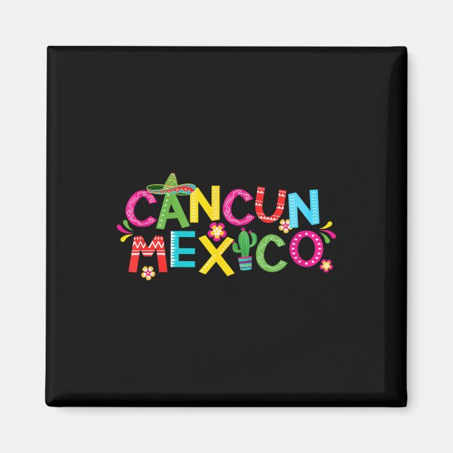 Cancun, Mexiko 1 Magnet (Framsidan)