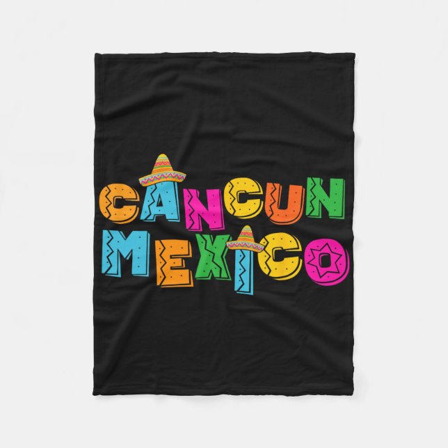 Cancun Mexiko  Fleecefilt (Framsidan)