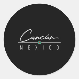 Cancun Mexiko för Runt Klistermärke