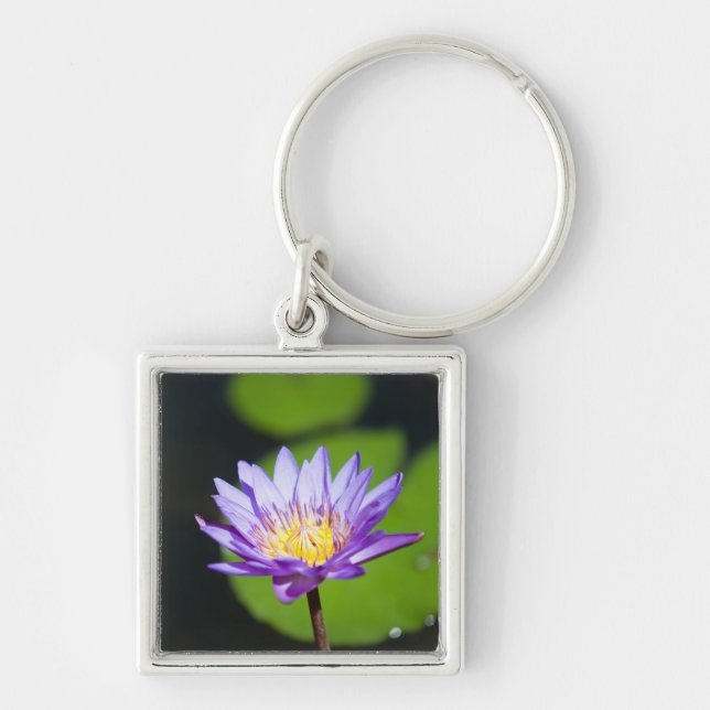 Cancun, Mexiko Fyrkantig Silverfärgad Nyckelring (Framsidan)