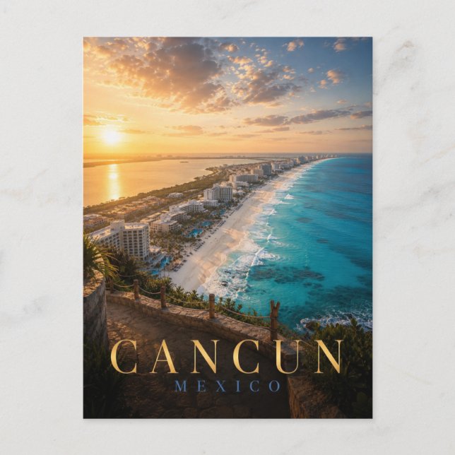 Cancun Mexiko Hotellzon REALMS Vykort (Framsida)