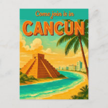 Cancún Mexiko Inbjudnings vykort