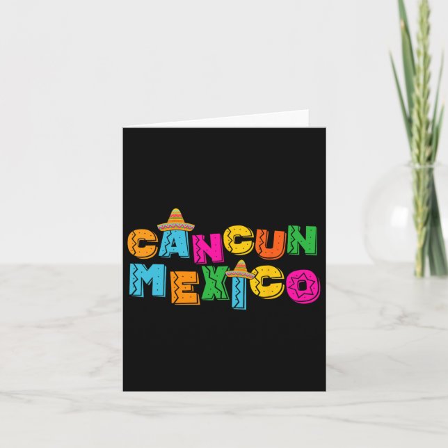 Cancun Mexiko  Kort (Framsida)