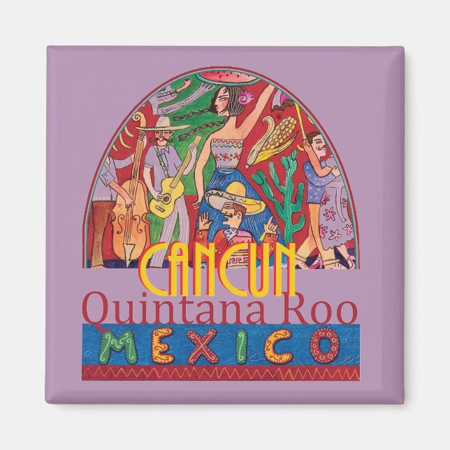 CANCUN Mexiko Magnet (Framsidan)