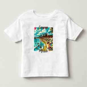 Cancun, Mexiko med pop Art Vibe T Shirt