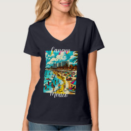 Cancun, Mexiko med pop Art Vibe T Shirt