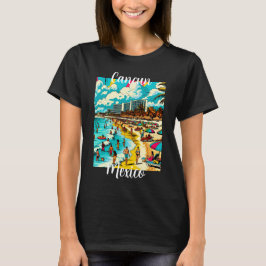 Cancun, Mexiko med pop Art Vibe T Shirt