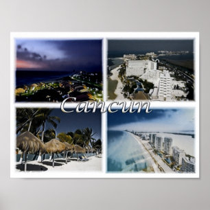 Cancun - Mexiko - Mosaic - Poster