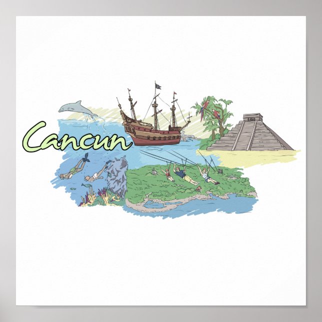 Cancun - Mexiko.png Poster (Framsidan)