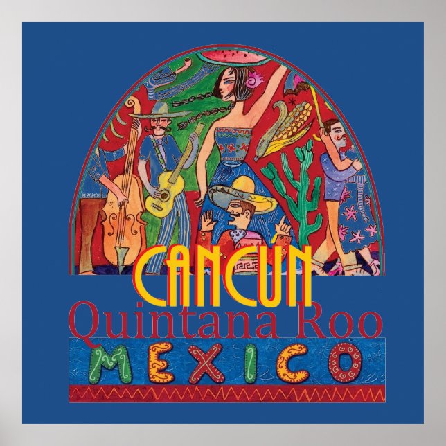 CANCUN Mexiko POSTER utskrift (Framsidan)